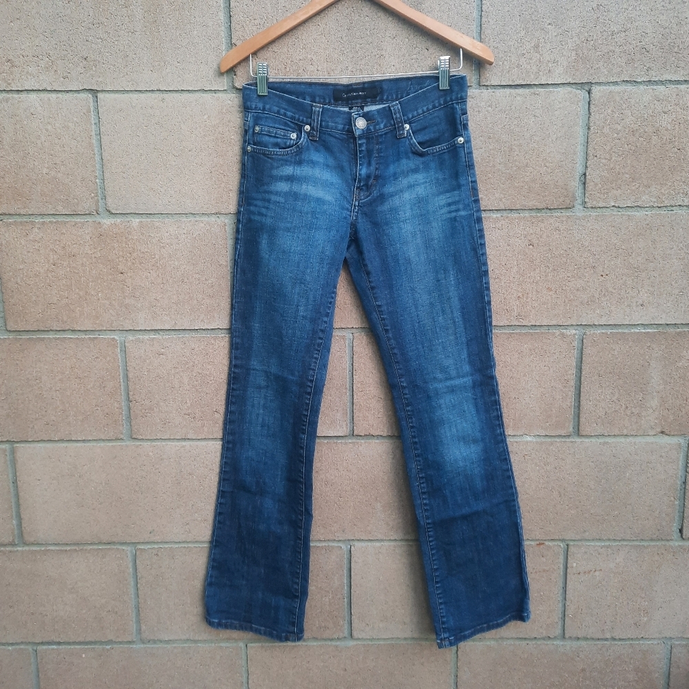 Calvin Klein Jeans Women's Denim Bootcut Mid Rise Size 2 Dark Blue